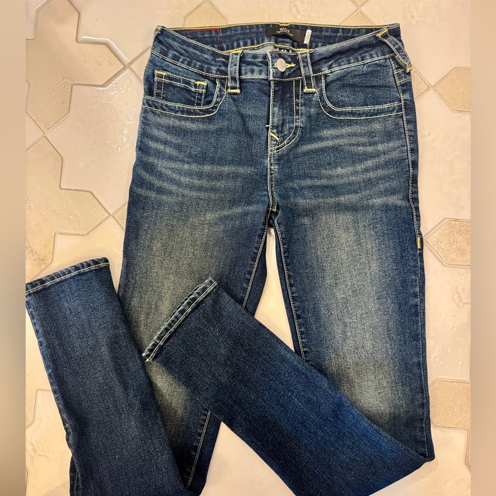 NWOT - True Religion Dark Wash Girls Jeans - Size 12